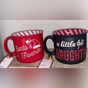 Peppermint & Pine Christmas mugs 2x
